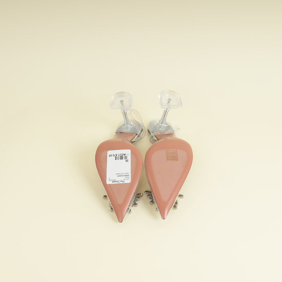 Amina Muaddi Bicolor Begum PVC Slingback 39