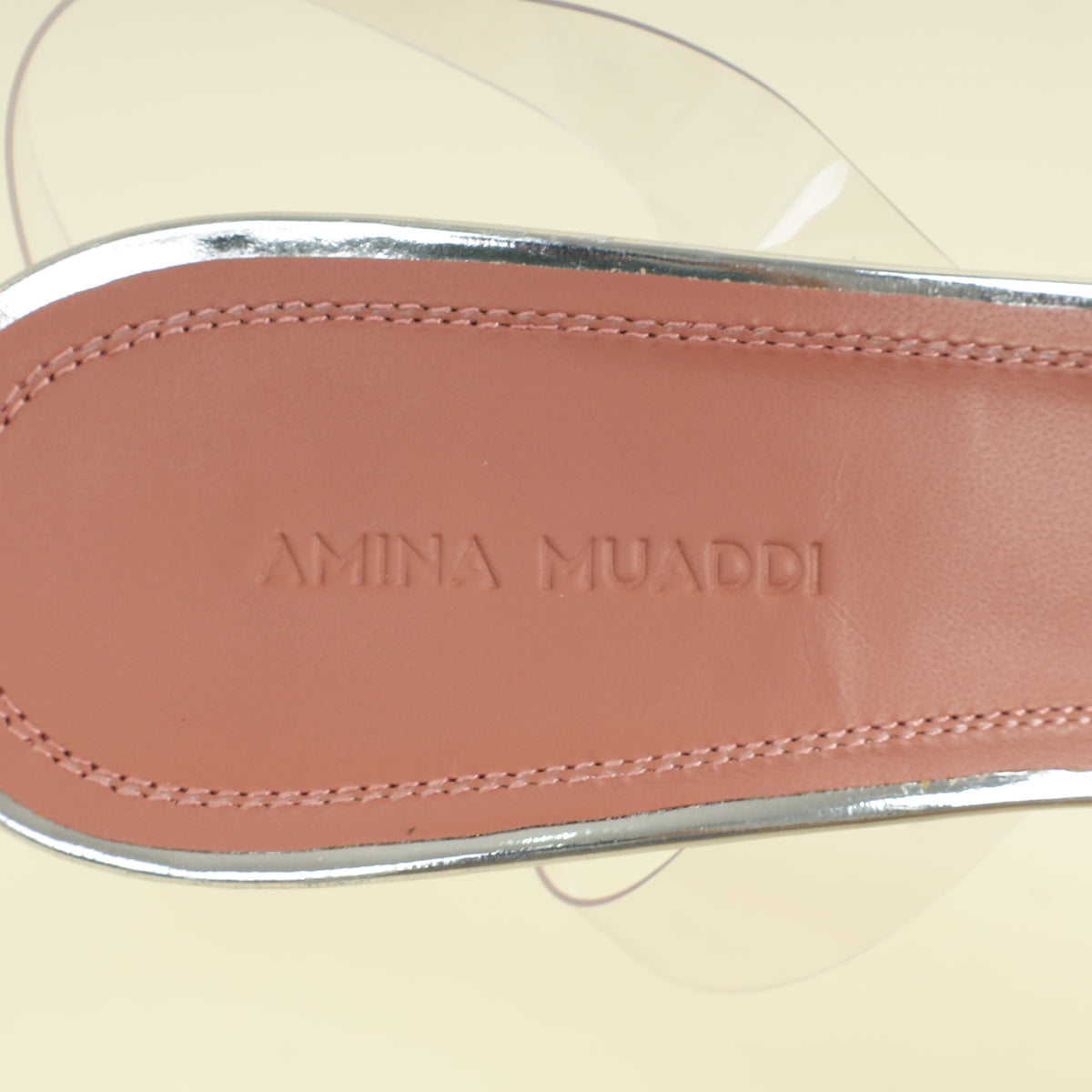 Amina Muaddi Bicolor Begum PVC Slingback 39