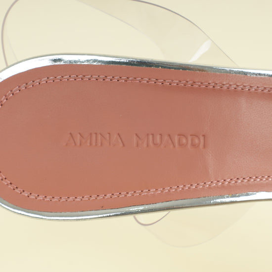 Amina Muaddi Bicolor Begum PVC Slingback 39