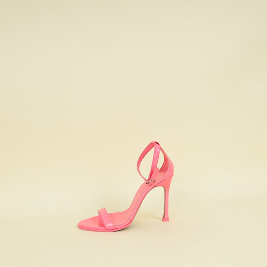 Amina Muaddi Hot Pink Kim Sandal 37