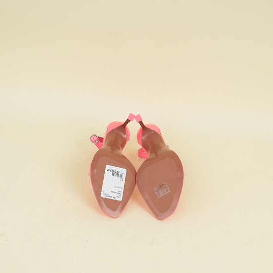 Amina Muaddi Hot Pink Kim Sandal 37