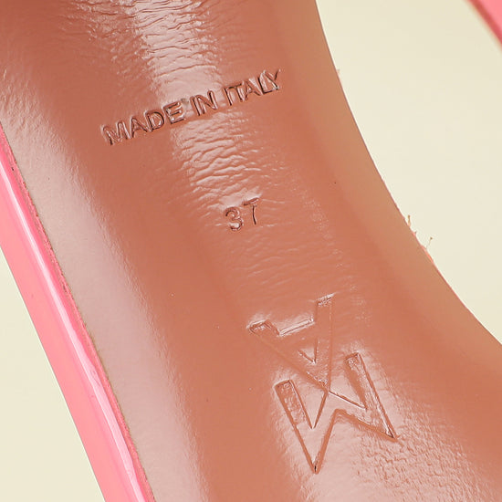 Amina Muaddi Hot Pink Kim Sandal 37