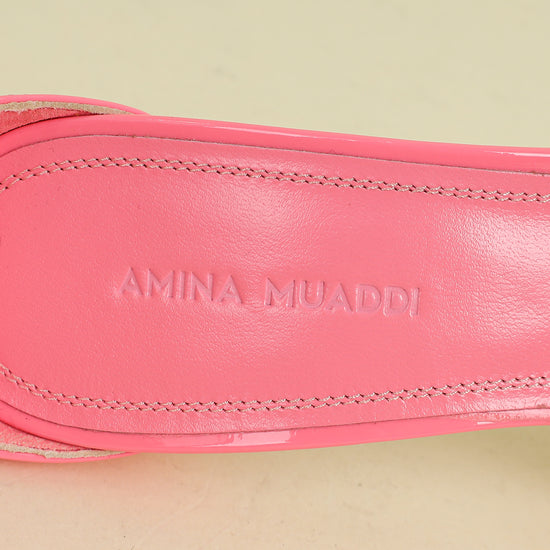 Amina Muaddi Hot Pink Kim Sandal 37