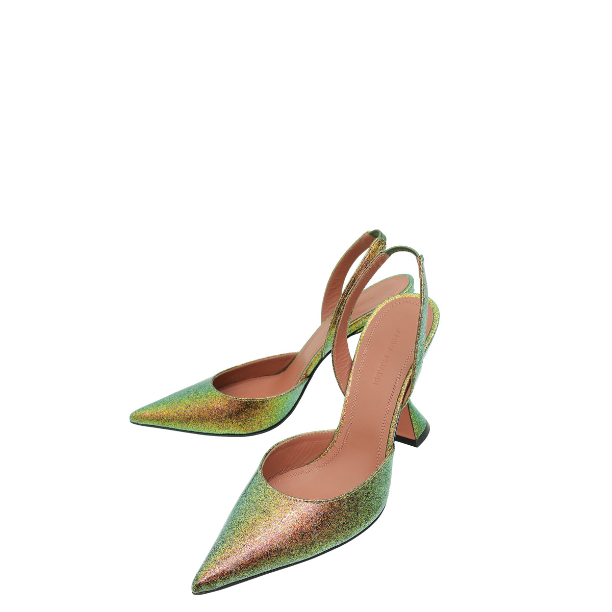 Amina Muaddi Bicolor Holli Sling 95 Pump 37.5-Amina Muaddi-THE CLOSET