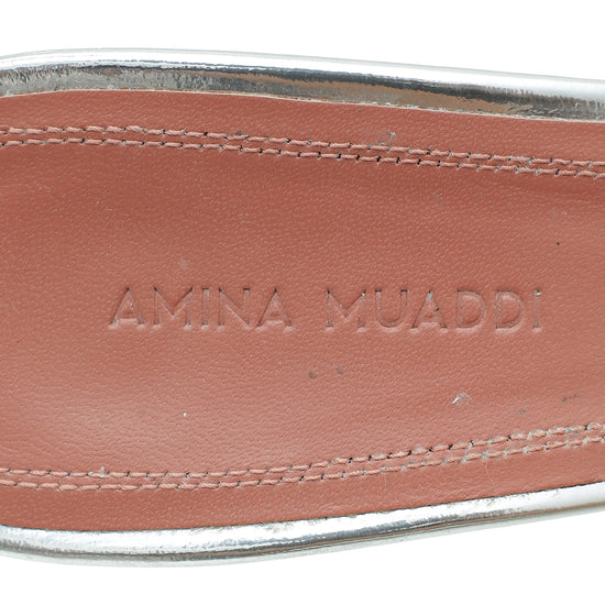 Amina Muaddi Transparent PVC Lupita Glass 170 Sandal 37
