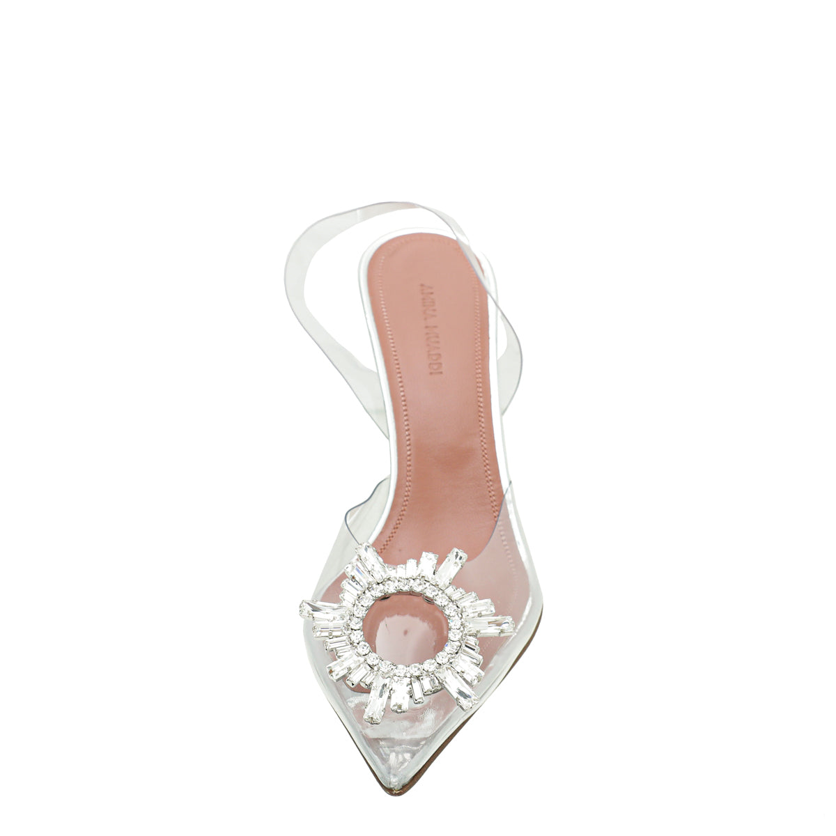 Amina Muaddi Clear Begum PVC Slingback 38.5-Amina Muaddi-THE CLOSET