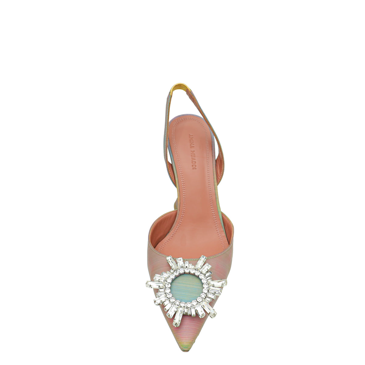 Amina Muaddi Multicolor Begum Slingback Pumps 38-Amina Muaddi-THE CLOSET