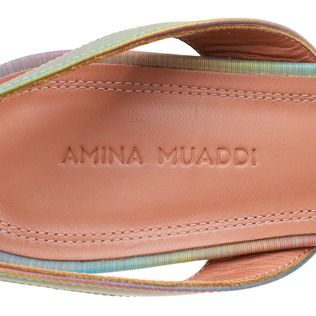 Amina Muaddi Multicolor Begum Slingback Pumps 38