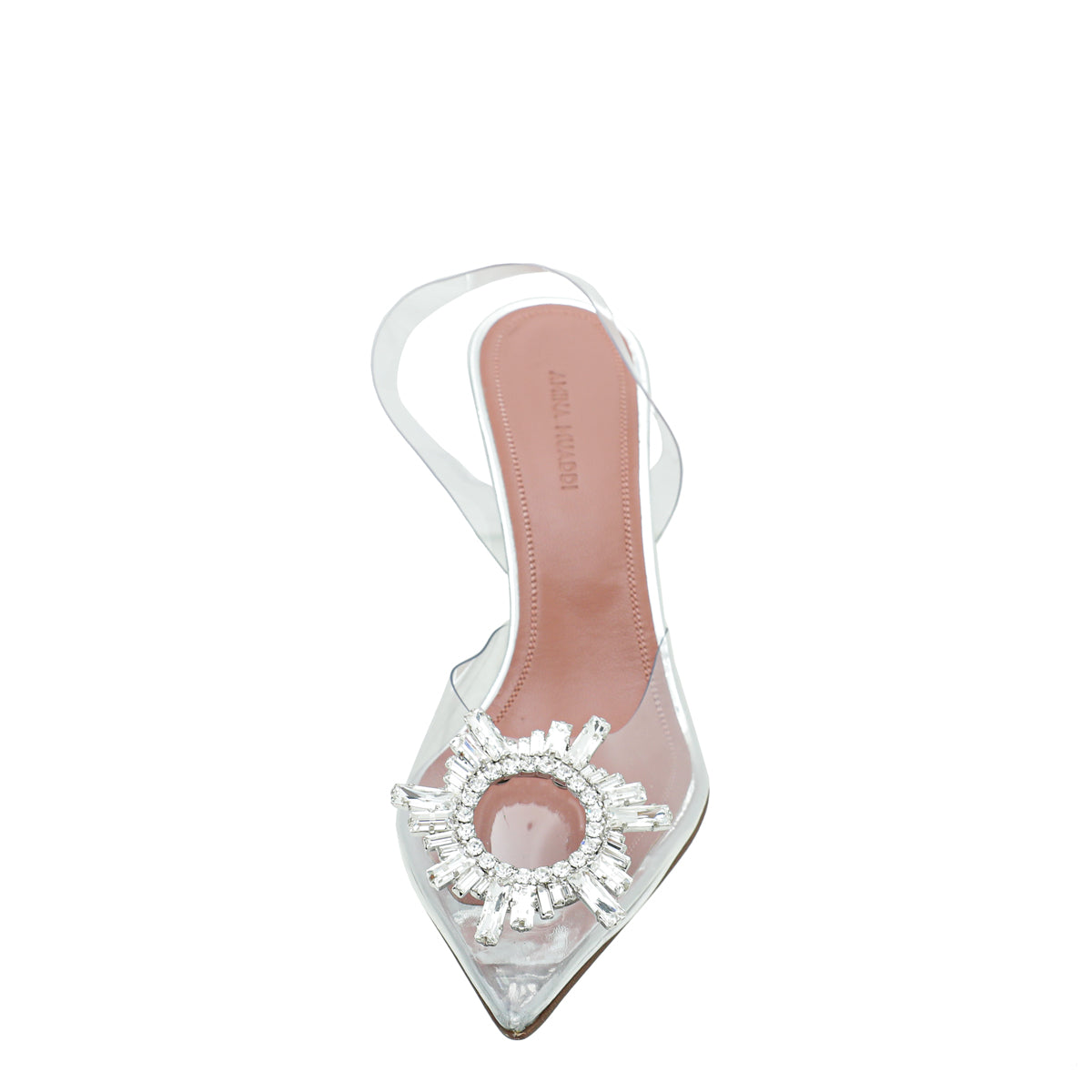 Amina Muaddi Clear Begum PVC Slingback 38.5-Amina Muaddi-THE CLOSET