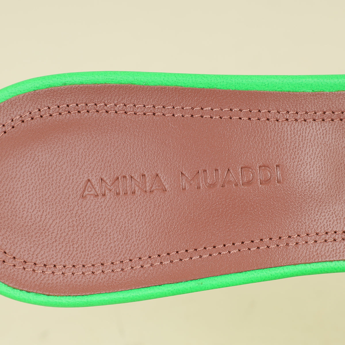 Amina Muaddi Green Lupita Glass PVC Transparent Slipper 37.5