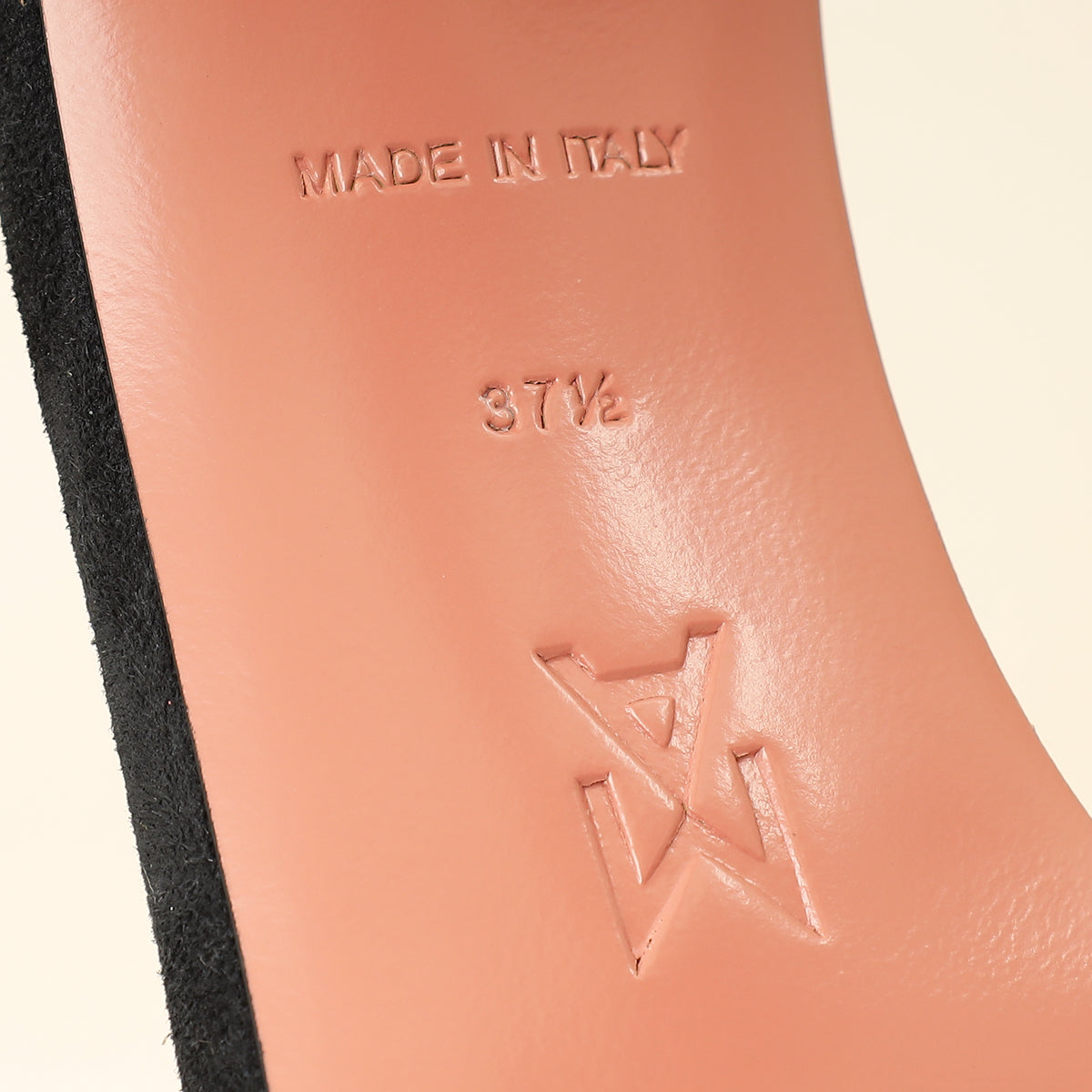 Amina Muaddi Black Kim Crystal Sandal 37.5-Amina Muaddi-THE CLOSET