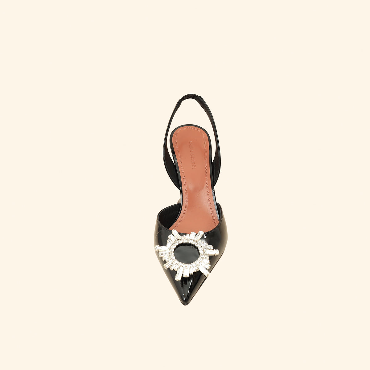Amina Muaddi Black Begum Sling Pumps 39-Amina Muaddi-THE CLOSET