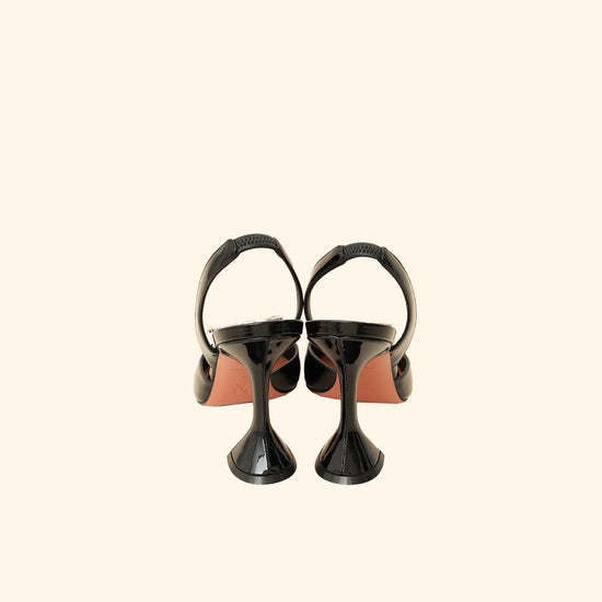 Amina Muaddi Black Begum Sling Pumps 39-Amina Muaddi-THE CLOSET