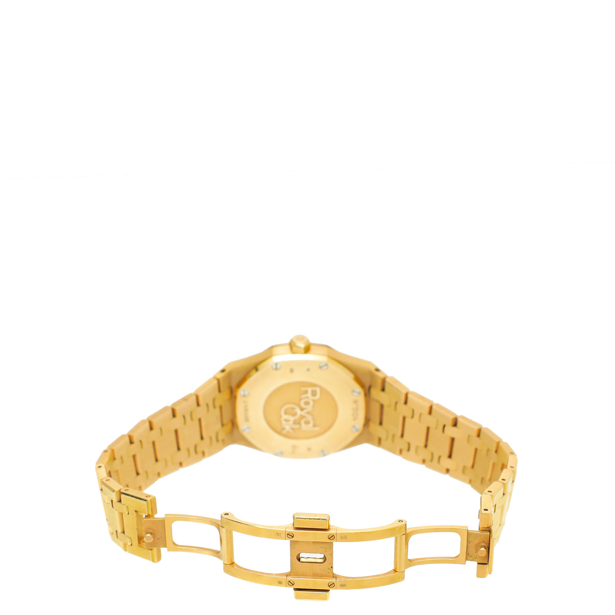 Audemars 18K Pink Gold Diamond Royal Oak Piguet 33mm Quartz Watch