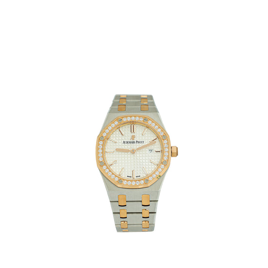 Audemars Piguet 18K Pink Gold ST.ST Diamonds Royal Oak 33mm Quartz Watch