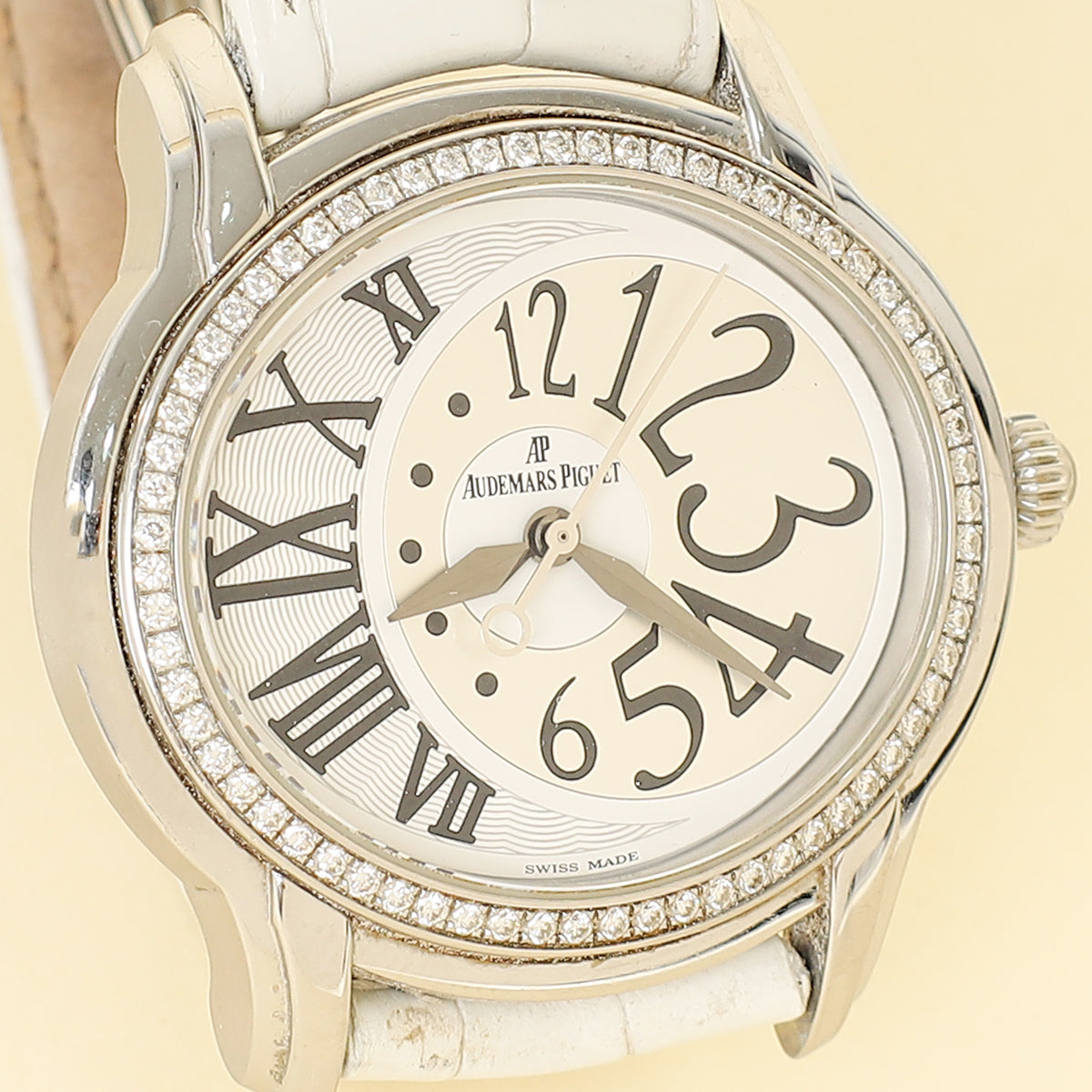 Audemars Stainless Steel Diamond Piguet Ladies Millenary Automatic Watch