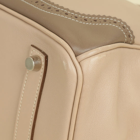 Hermes Bicolor Ghillies Birkin 35 Bag