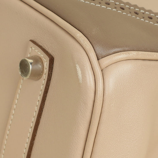 Hermes Bicolor Ghillies Birkin 35 Bag