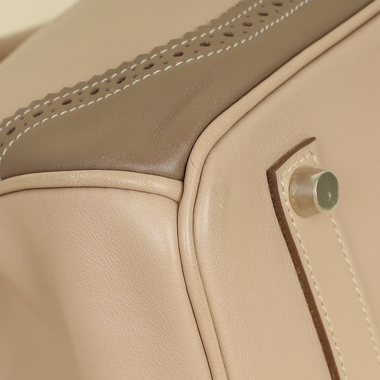 Hermes Bicolor Ghillies Birkin 35 Bag