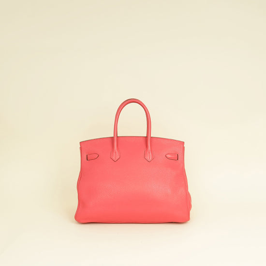 Hermes Rose Jaipur Retourne Birkin 35 Bag