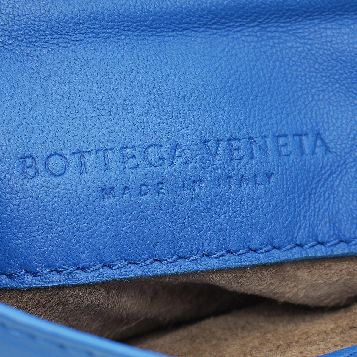 Bottega Veneta Blue Azur Intrecciato Nappa Veneta Expandable Mini Chain Crossbody Bag