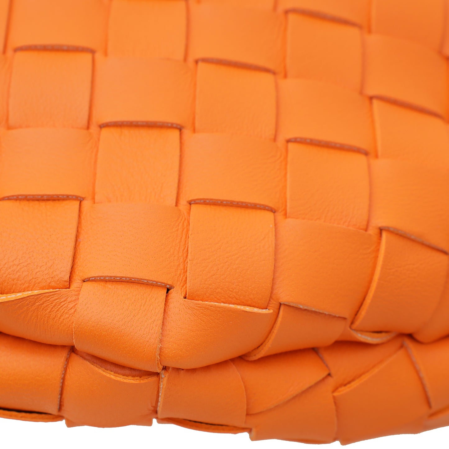 Bottega Veneta Orange Sardine With Chain Small Bag