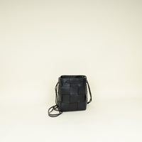 Bottega Veneta Black Small Cassette Bucket Bag