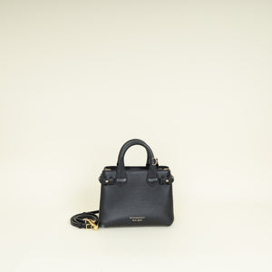 Burberry Black Banner Small Tote Bag