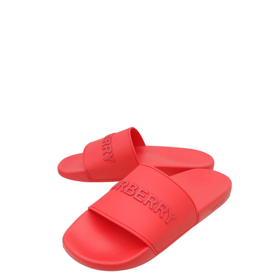 Burberry Red Logo Slide Pool Sandal 46