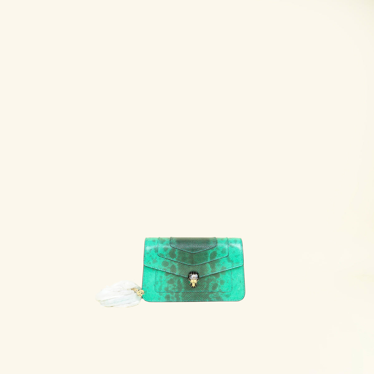 Bvlgari Green Serpenti Forever Chain Wallet-Bvlgari-THE CLOSET