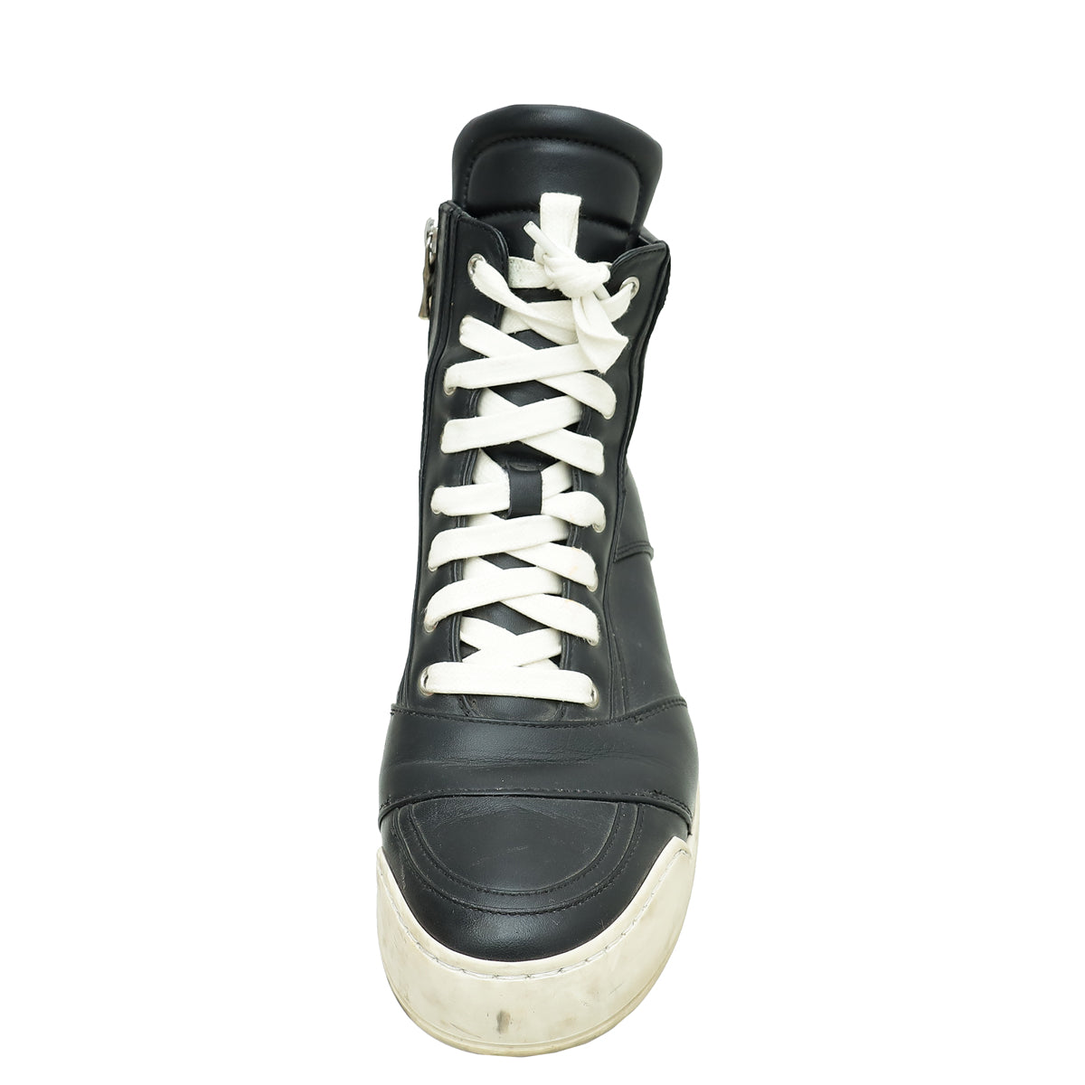 Balmain Black Ankle High Sneaker Boot 40