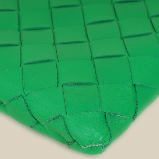 Bottega Veneta Parakeet Intrecciato Small Zip Pouch