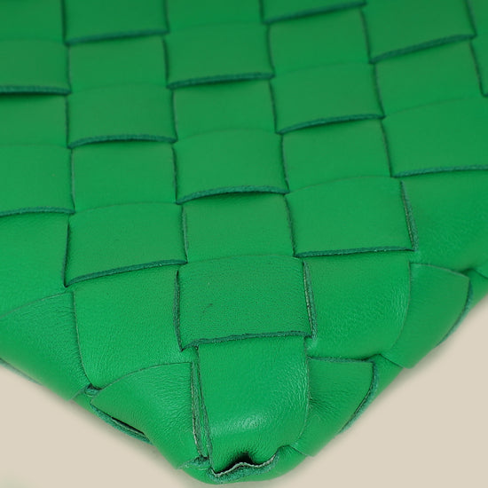 Bottega Veneta Parakeet Intrecciato Small Zip Pouch