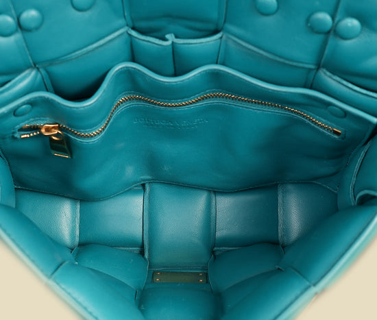 Bottega Veneta Teal Padded Chain Cassette Bag-Bottega Veneta-THE CLOSET