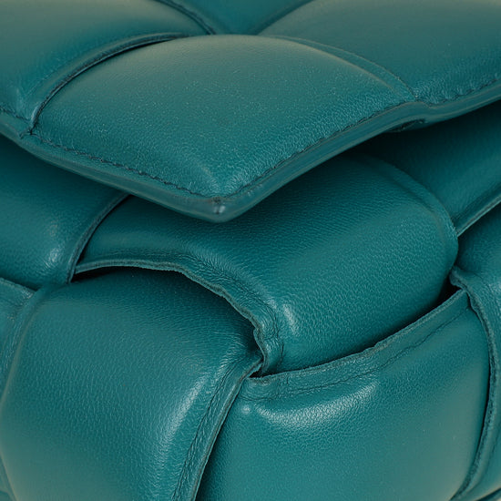 Bottega Veneta Teal Padded Chain Cassette Bag-Bottega Veneta-THE CLOSET