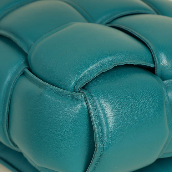 Bottega Veneta Teal Padded Chain Cassette Bag-Bottega Veneta-THE CLOSET