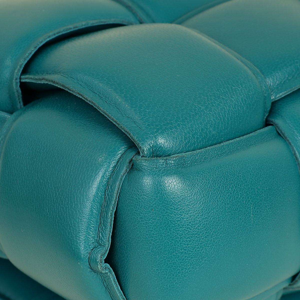 Bottega Veneta Teal Padded Chain Cassette Bag-Bottega Veneta-THE CLOSET