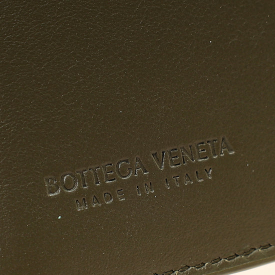 Bottega Veneta Kaki Intrecciato Notebook Medium Cover-Bottega Veneta-THE CLOSET
