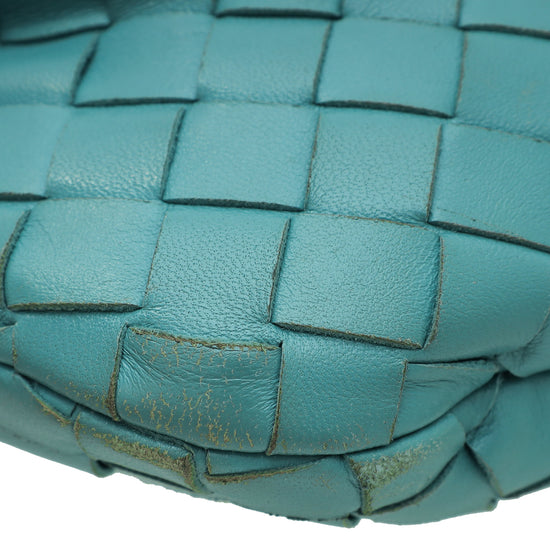 Bottega Veneta Teal Intrecciato Nappa Jodie Bag