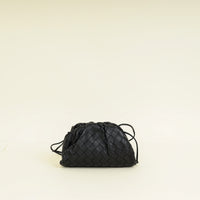 Bottega Veneta Black Intrecciato The Mini Pouch