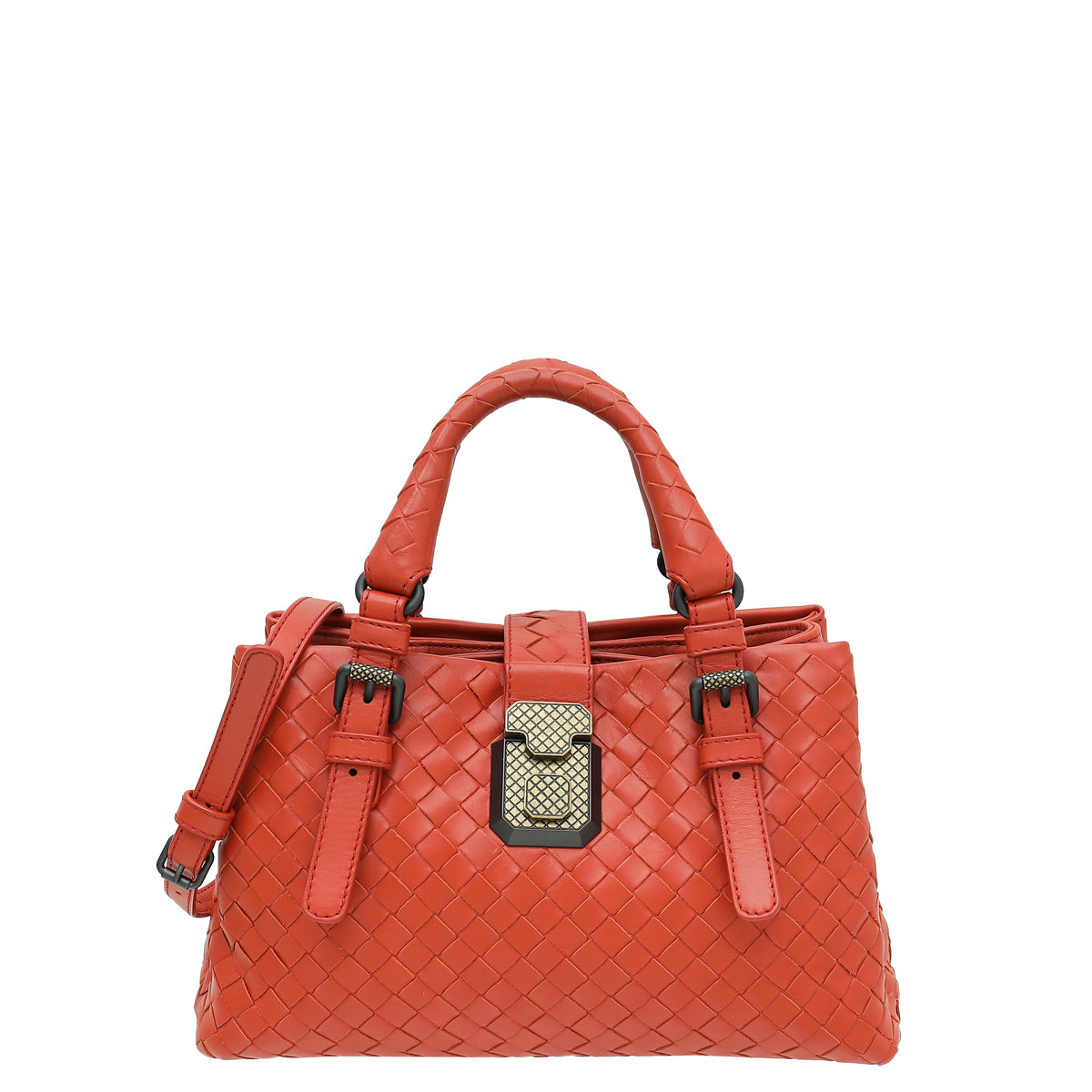 Bottega Veneta Coral Intrecciato Nappa Roma Mini Bag-Bottega Veneta-THE CLOSET