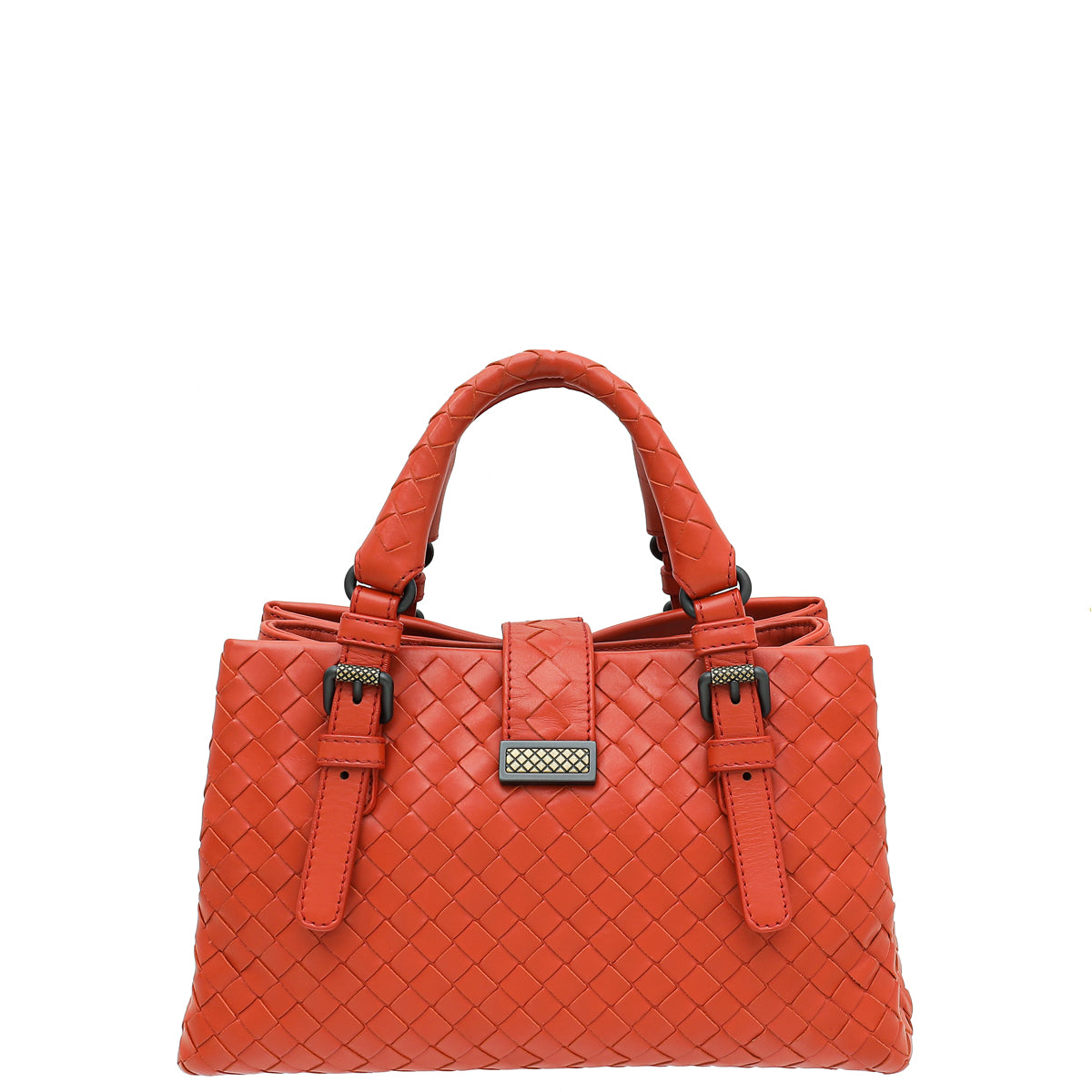 Bottega Veneta Coral Intrecciato Nappa Roma Mini Bag-Bottega Veneta-THE CLOSET