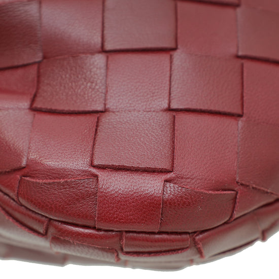 Bottega Veneta Burgundy Intrecciato Nappa Jodie Mini Bag