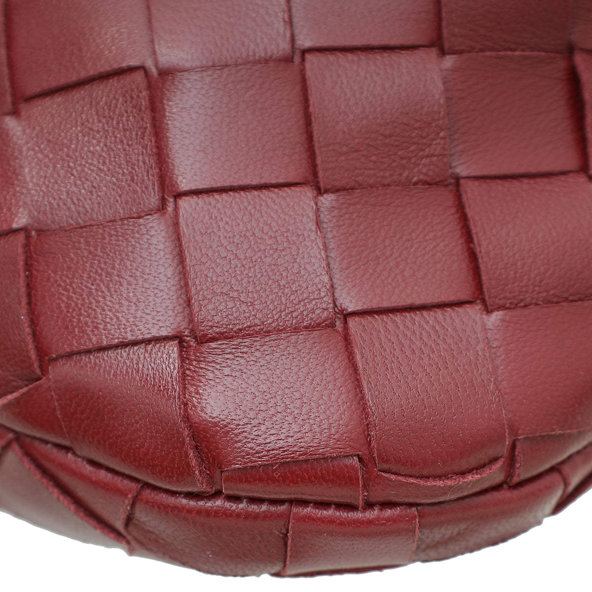 Bottega Veneta Burgundy Intrecciato Nappa Jodie Mini Bag