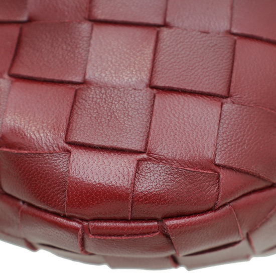 Bottega Veneta Burgundy Intrecciato Nappa Jodie Mini Bag