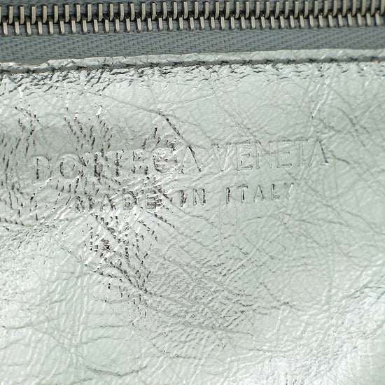 Bottega Veneta Metallic Silver Mini Arco Bag