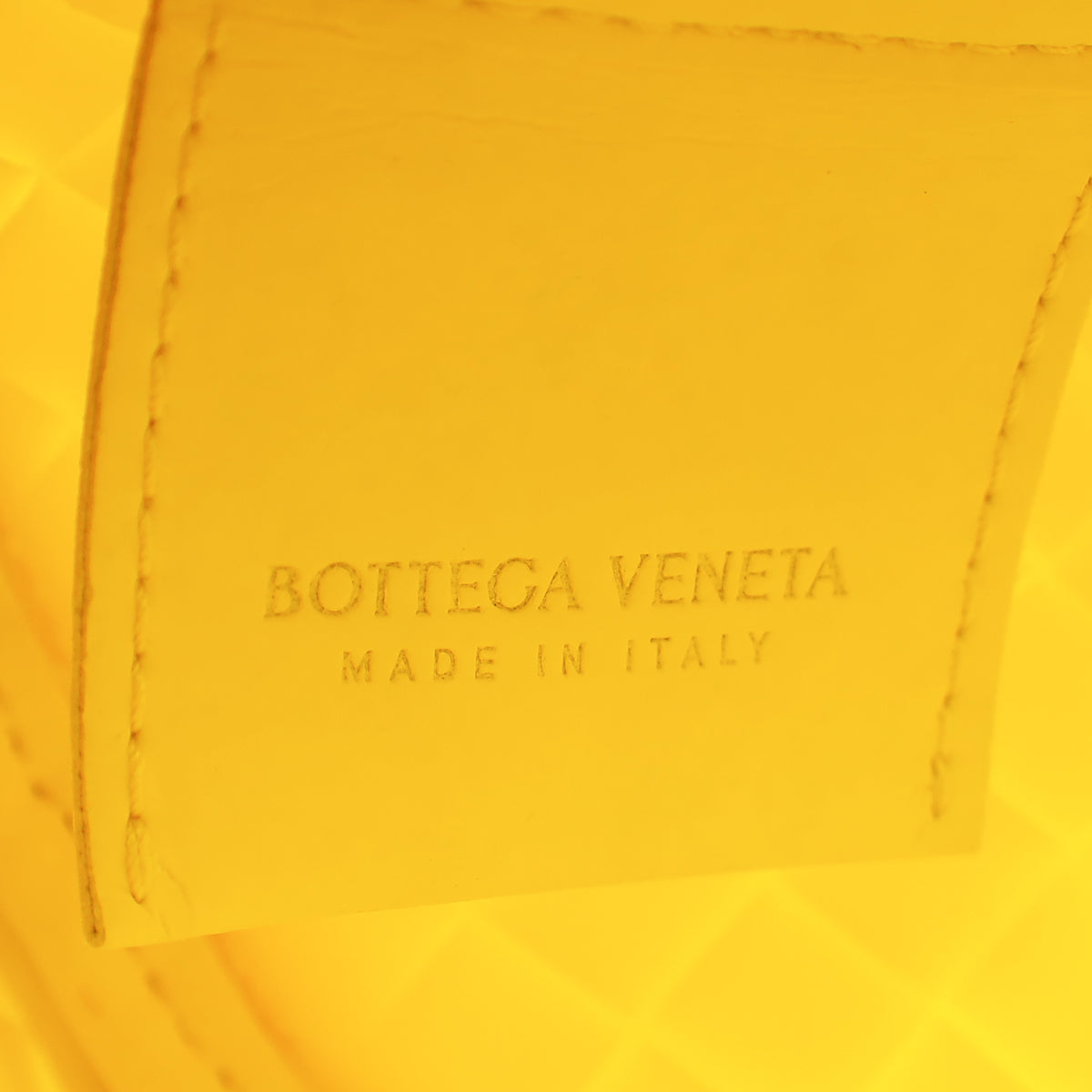 Bottega Veneta Bright Yellow Intrecciato Rubber Padded Jodie Bag
