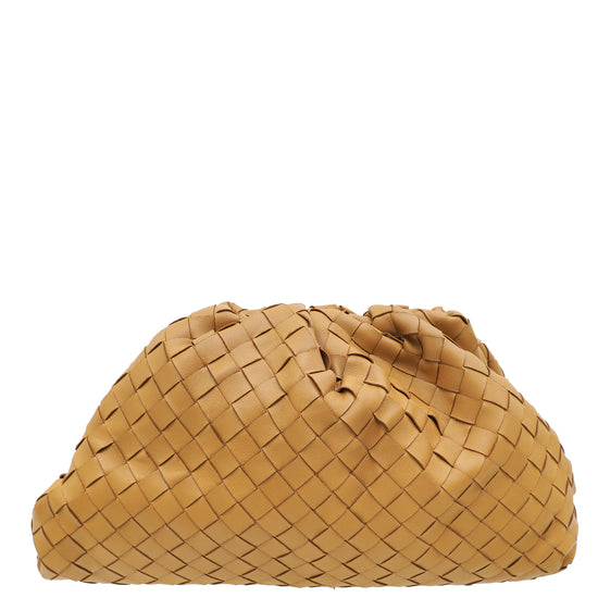 Bottega Veneta Caramel Intrecciato Nappa Pouch Clutch