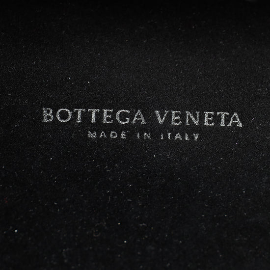 Load image into Gallery viewer, Bottega Veneta Black Knot Intrecciato Silk Chain Clutch Bag
