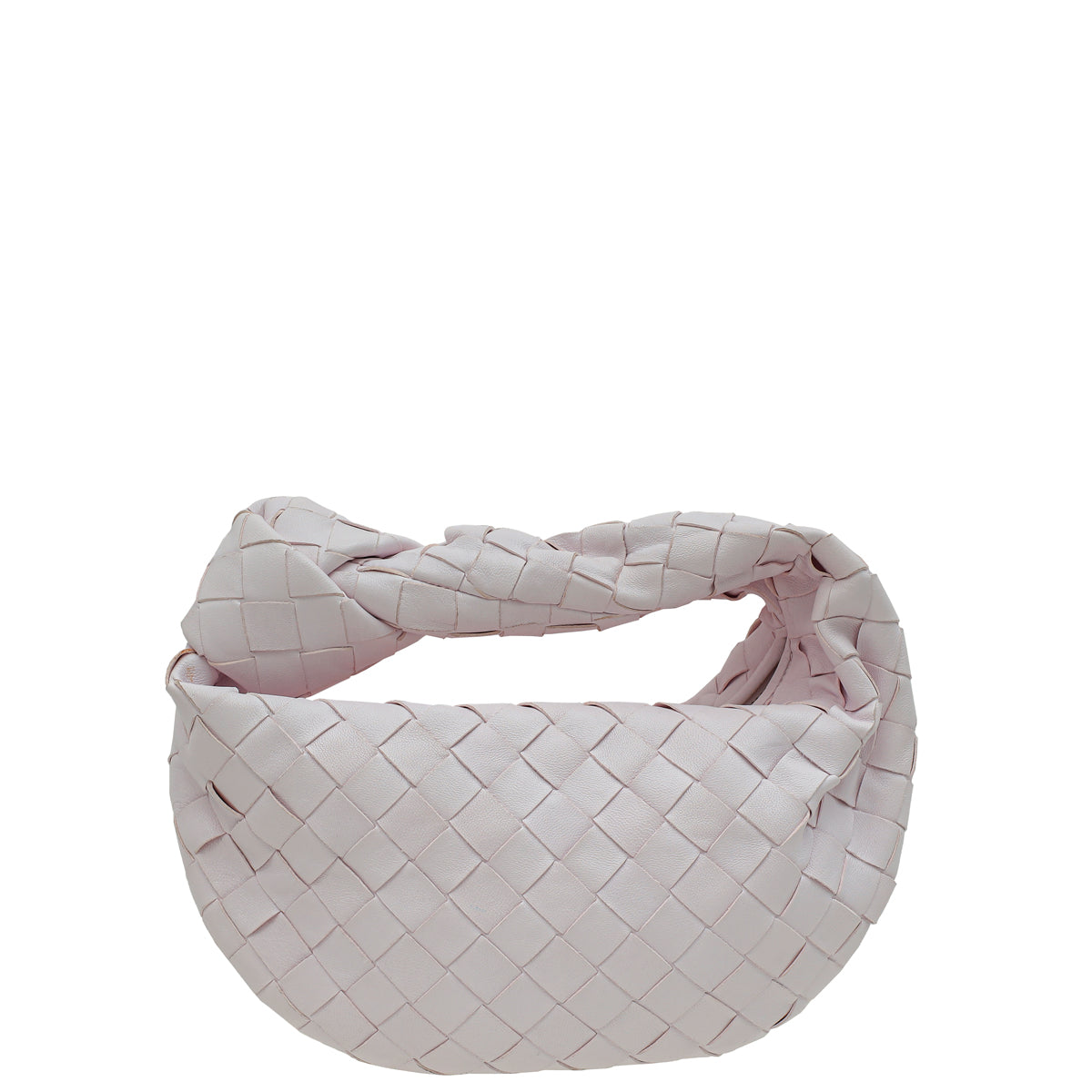 Bottega Veneta Light Pink Intrecciato Nappa Mini Jodie Bag